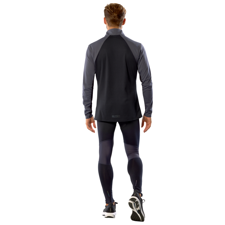 Mizuno Tech Thermal Charge Half Zip Long Sleeve Tee Odyssey Gray